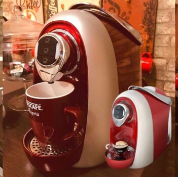 3 Corações Máquina De Espresso Tres Modo Vermelha