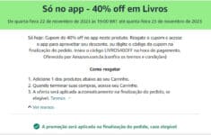 40% off em Livros Selecionados Amazon!