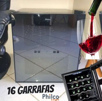 Adega Pad16e Display Digital 16 Garrafas Philco 110V/220V