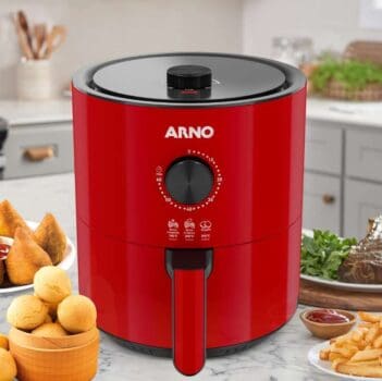 Airfryer Arno Ultra Mecânica Vermelha Ufyv 110V