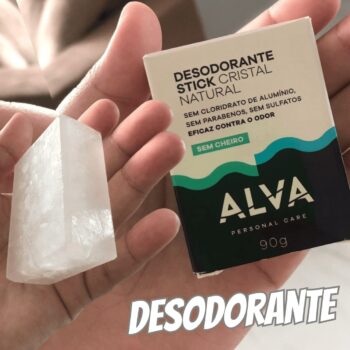 Alva Personal Care Desodorante Cristal Natural 90G Refil - Alva