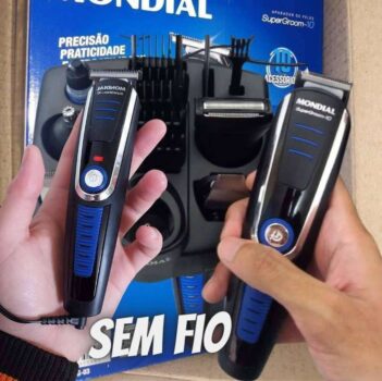 Aparador de Pelos Mondial Super Groom 10 em 1 - 1 Velocidade com Acessórios