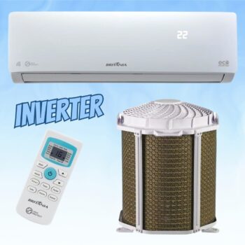 Ar condicionado Britânia split inverter frio 12000 BTU branco 220V BAC12000ITFM9W