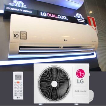 Ar condicionado LG Dual Inverter Voice split frio 9000 BTU branco 220V S4-Q09AA31B