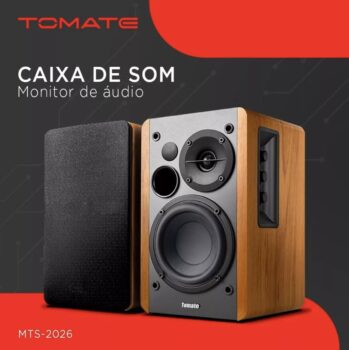 Caixa de som via bluetooth e potência de 100W RMS preto 110V/220V