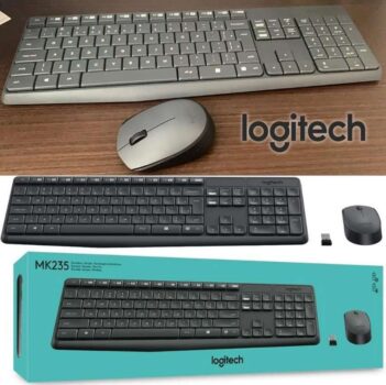 Combo Teclado e Mouse sem fio Logitech MK235 com Conexão USB, Pilhas Inclusas e Layout ABNT2 - 920-007903