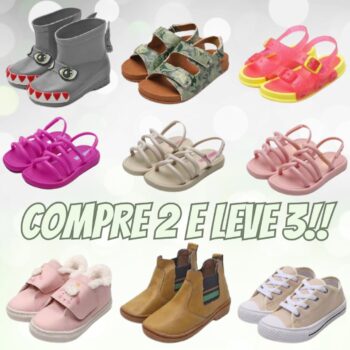 Compre 2 e Leve 3 Calçados Infantis