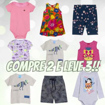 Compre 2 e Leve 3 Roupas Infantis