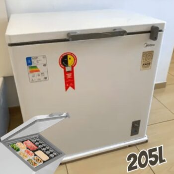Freezer Horizontal 3 em 1 Branco 205L Midea
