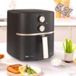 Fritadeira Elétrica Sem Óleo Air Fryer 5.2l 1500w Wap Airfry Grand Family Com Duplo Revestimento Antiaderente Graystone, Cesto E Grelha Removíveis, Alça Removível, Fácil Limpeza, Cuba 5,2 Litros 127v