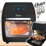 Fritadeira Oster 3 Em 1 Fryer Digital 12l 1800w Preta 110v Cor Preto