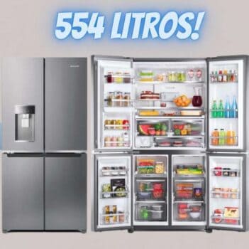 Geladeira Brastemp French Door Frost Free A+++ 554l Inox Bro85ak - 220v