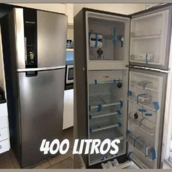 Geladeira Brastemp Frost Free Brm54jk 400 Litros Inox 110v