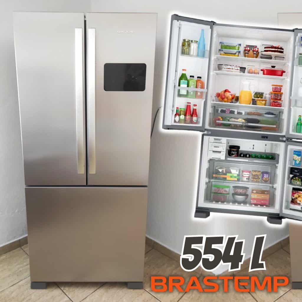 Geladeira Frost Free Side Inverse Inox Bro85ak Brastemp 110V