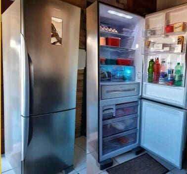 Geladeira Refrigerador Panasonic 425L Frost Free Inverse NR-BB53PV3X