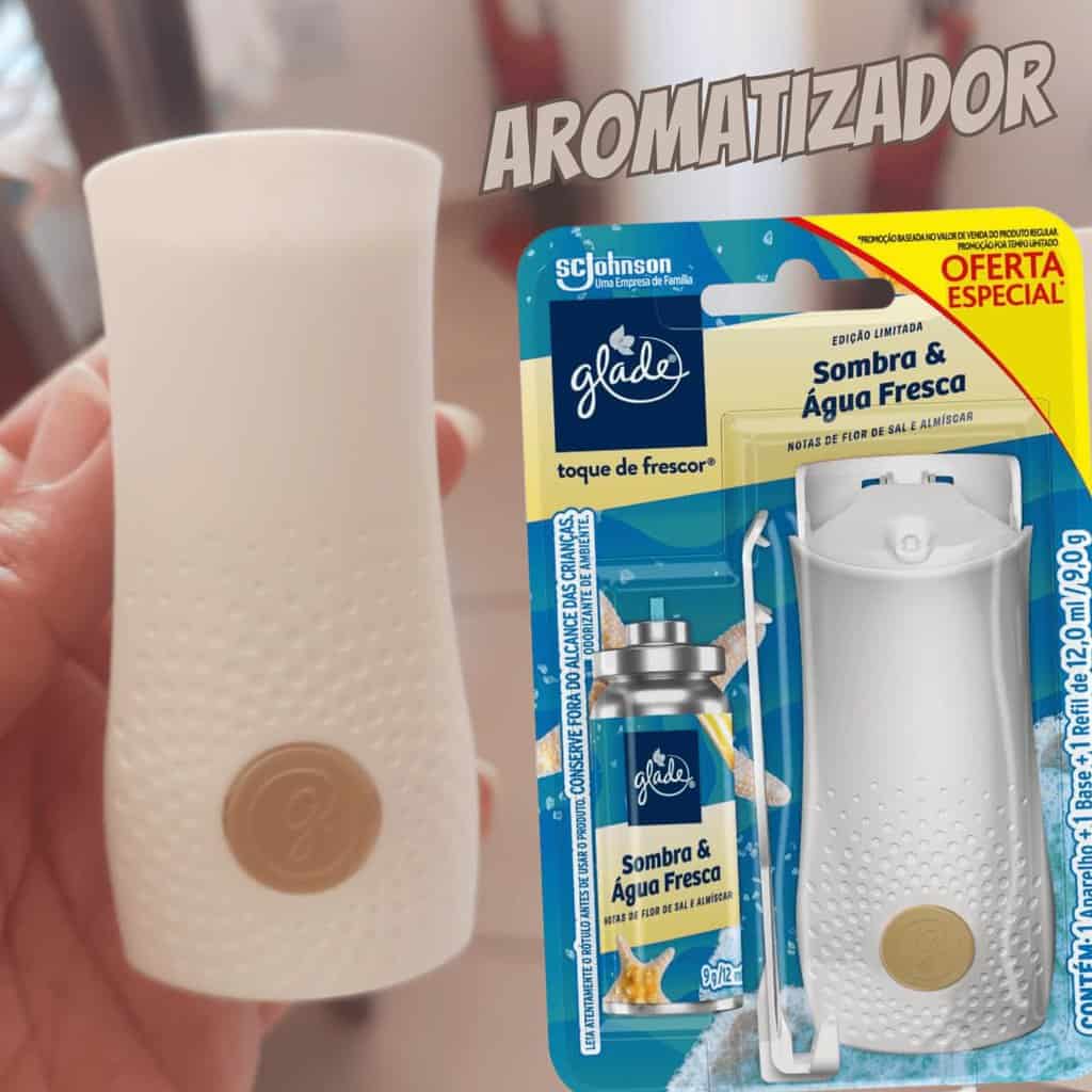 Glade Aromatizador de Ambiente Toque de Frescor Aparelho + Refil Sombra e Agua Fresca 12ml