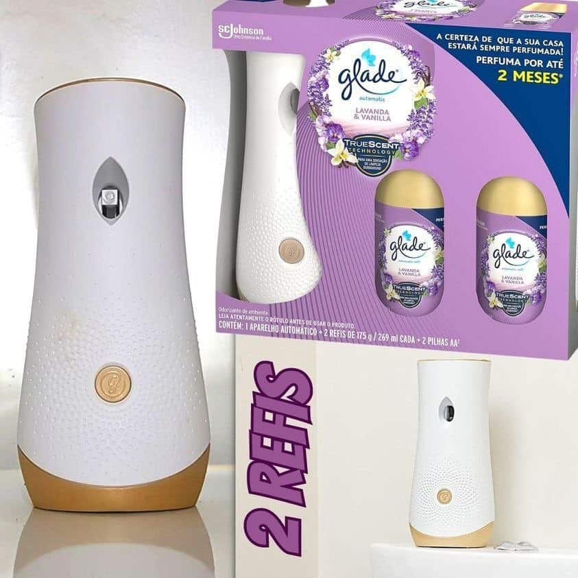 glade Desodorizador Glade Automatic Spray Aparelho Com 2 Refis Lavanda E Baunilha 269 Ml