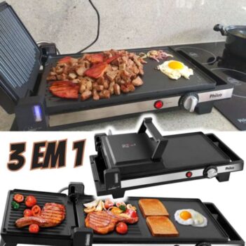 Grill Press Philco 3 Em 1 Pgr02p - 110v