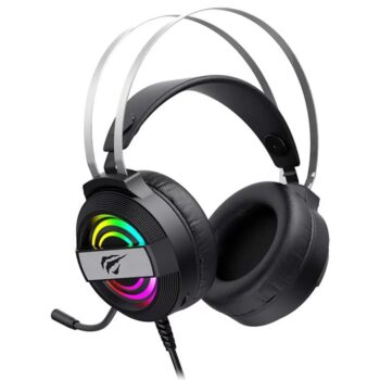 Headset Fone de Ouvido Gamer RGB Havit H2026D com Microfone, Falante 50mm, Plug 3, 5mm