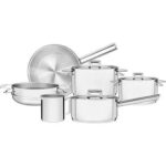 Jogo de Panelas Brava com Fundo Triplo 6 Peças Tramontina Aço Inox