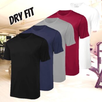 Kit 5 Camisetas Academia Dry Fit UV Protection Performance by ZAROC