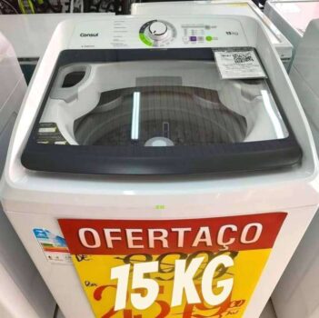 Máquina De Lavar Consul 15 Kg Branca Com Lavagem Econômica E