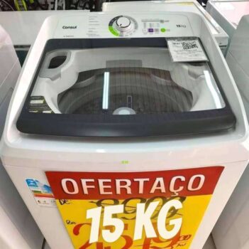 Máquina De Lavar Consul 15 Kg Branca Com Lavagem Econômica E