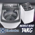 Máquina de Lavar Electrolux 14kg Branca Premium Care com Cesto Inox e Jet&clean LEC14 - 220V