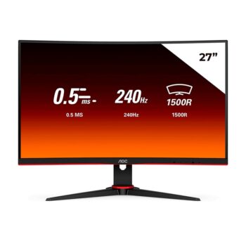 Monitor Gamer Legend 27'' C27g2ze Led Full Hd Aoc Bivolt Cor Preto-vermelho 110V/220V