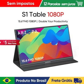 Monitor Portátil Arzopa 15.6 FHD 1080P IPS