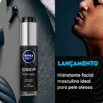 NIVEA MEN Hidratante Facial Deep Masculino 50ml