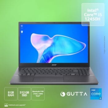 Notebook Acer A515-57-52a5 Ci5 8gb 512gb Ssd Linux 15.6 Fhd