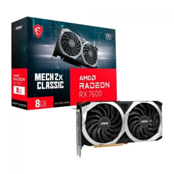 Placa De Vídeo Msi Amd Radeon Rx 7600 Mech 2x Classic Oc, 8g