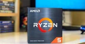 Processador gamer AMD Ryzen 5 5600G 100-100000252BOX de 6 núcleos e 4.4GHz de frequência com gráfica integrada