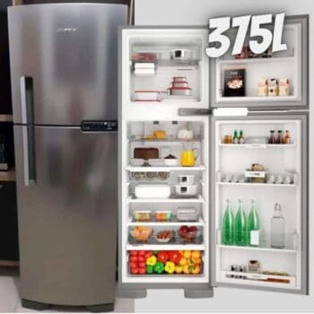 Refrigerador Brastemp Frost Free 375l Inox Brm44hk 127v