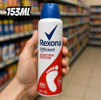 Rexona Desodorante Para Os Pés 153Ml Efficient Aerossol Rexona (A Embalagem Pode Variar)