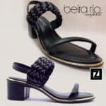 Sandália Beira Rio Salto Bloco Tressê Feminina