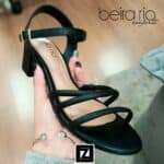 Sandália Beira Rio Tiras Salto Bloco Feminina