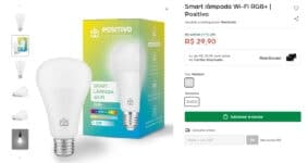 Smart lâmpada Wi-Fi RGB+ | Positivo