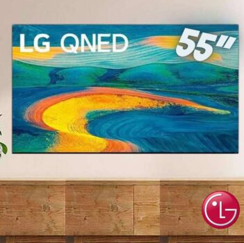 Smart TV LG 55 Polegadas 4K UHD, 4 HDMI, 2 USB, Bluetooth, FreeSync Premium, ThinQ AI, Google Assistente, Alexa, Prata Escuro - 55QNED7SSQA
