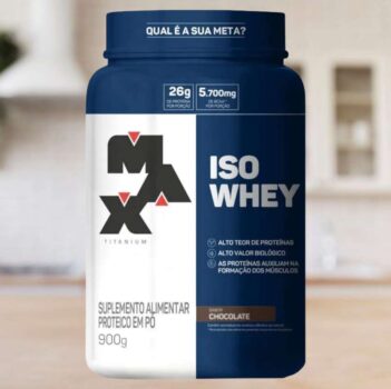 Whey Protein Isolado Chocolate 900g Max Titanium WPI