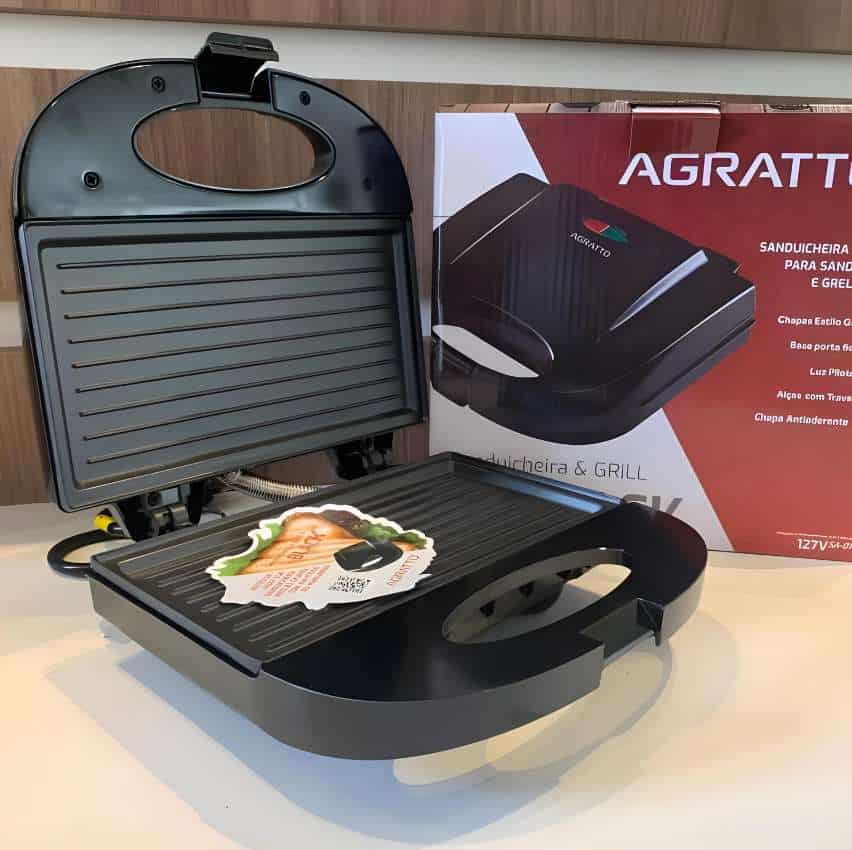 Agratto, Sanduicheira Black SA 02 220V 750W, 4183, Preto