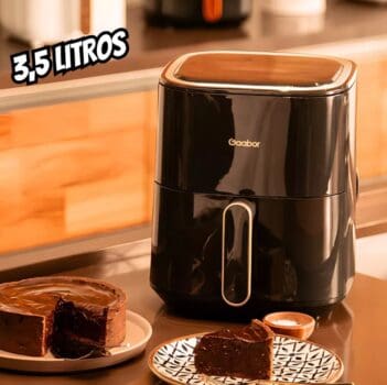 Air Fryer Fritadeira Elétrica Gaabor Touch 3,5l 1400w 127v Cor Cinza-escuro 110v