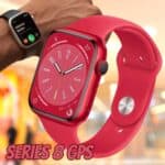 Apple Watch Series 8 GPS, Caixa de Alumínio 41mm Vermelha, Pulseira Esportiva Vermelha - MNP73BZ/A