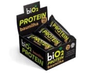 biO2 Display Barra de Proteína Baunilha e Pasta de Amendoim, 12 unidades de 45 g, Protein Bar Vegana e sem Glúten