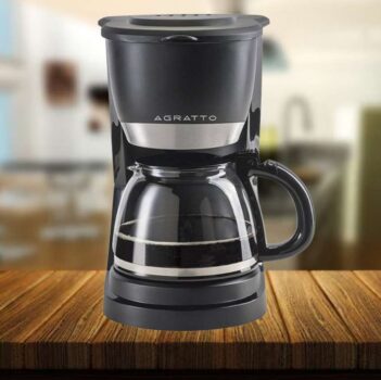 CAFETEIRA ELETRICA AGRATTO VETRO CAFFE 15X CEV15-01 127V, Agratto, 6047, Preto