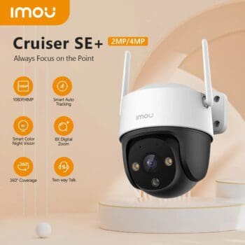 Câmera de Segurança Externa Wifi IMOU Cruiser SE + 1080P, IP66, Zoom 8x, 2mp