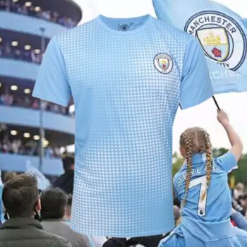 Camisa Manchester City 13/14 Torcedor Masculina – Azul Claro