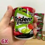 Chiclete Trident X Senses Melância Display de - Garrafa 6 Unidades de 54g