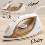 Ferro de Passar a Vapor Oster Antiaderente, 110V, Champagne/Branco, 1200W, GCSTBS5907